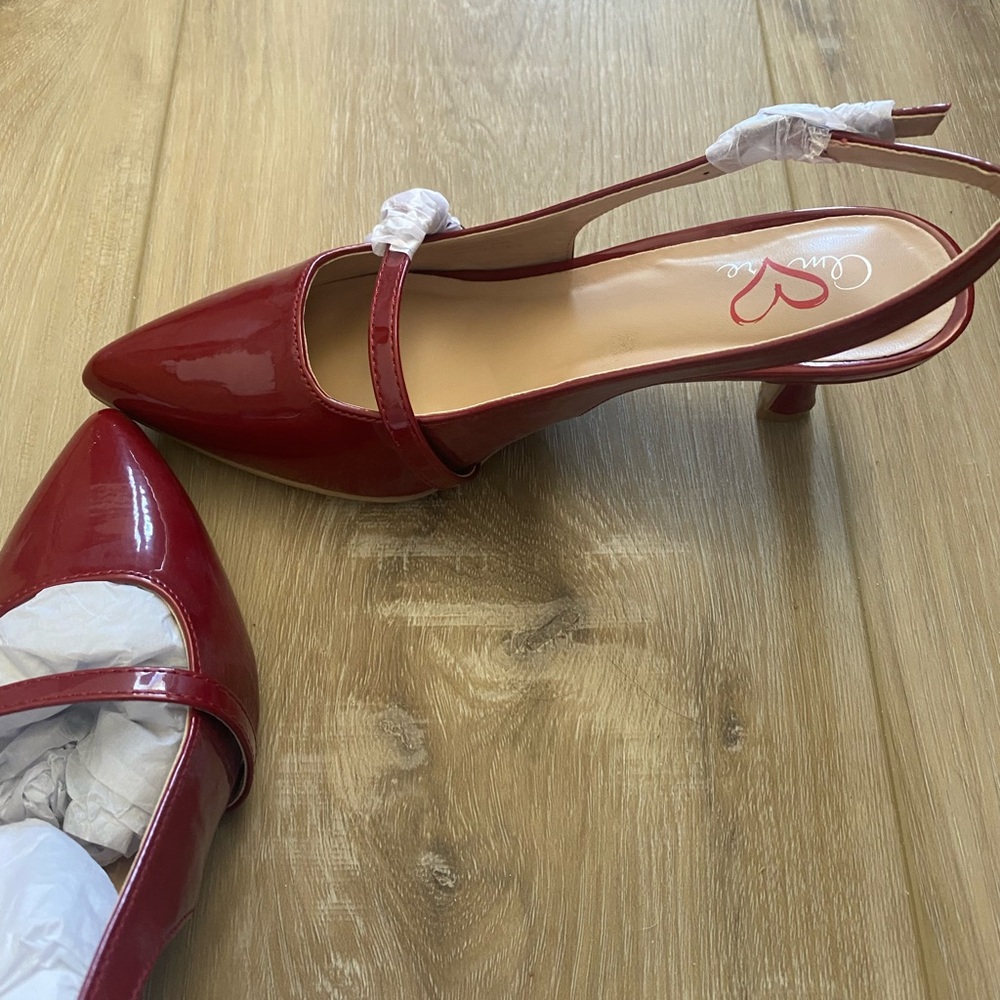MIA Amore Sauraa Womens Pointed Closed Toe Stiletto Heel Pumps in Wine - NWT - Picture 4 of 12